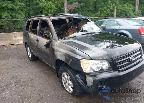 2003 Toyota Highlander Limited V6/V6 z USA, uszkodzony, nr VIN JTEGF21A330097890